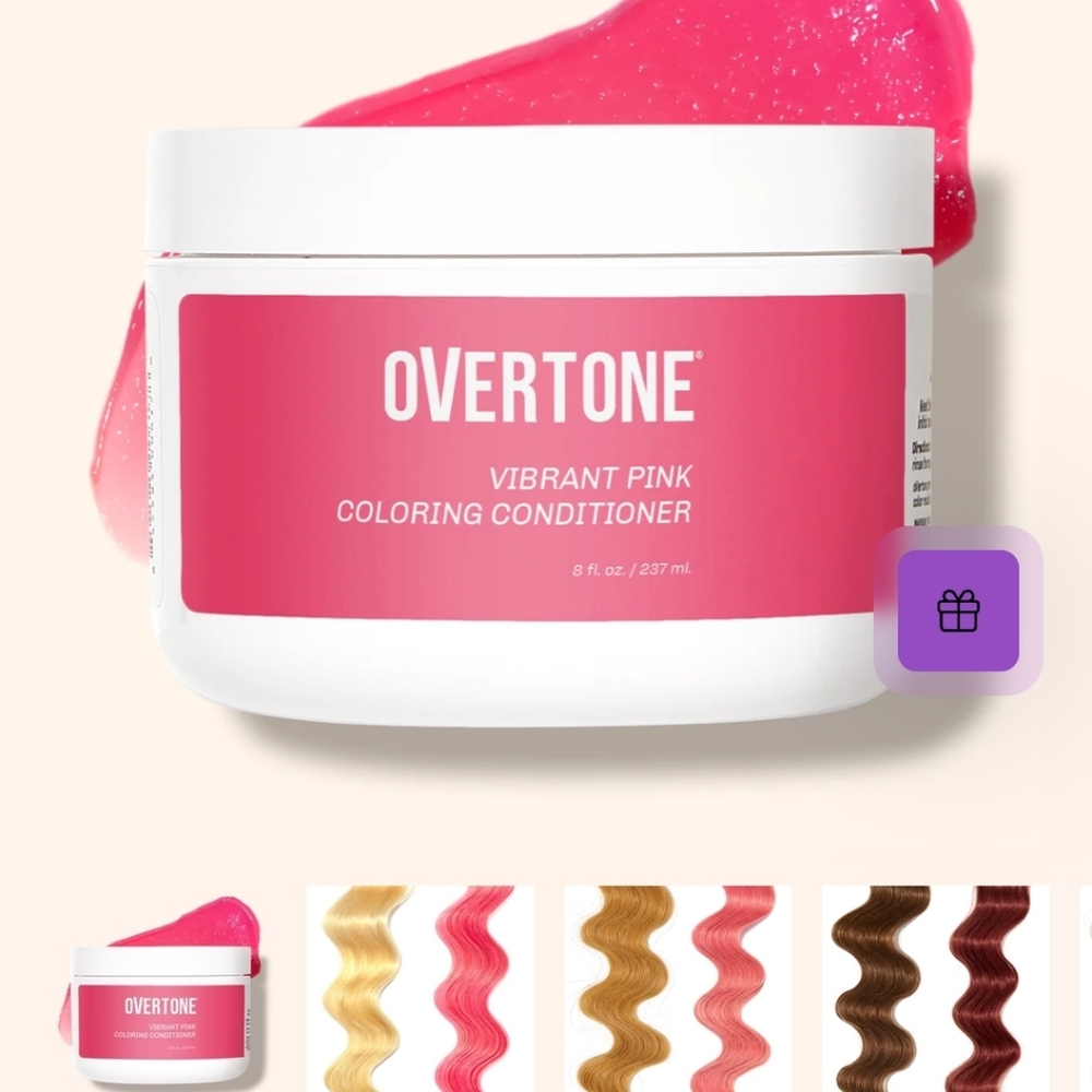 Overtone Vibrant Extreme Pink Hair Coloring Conditioner Set - Picture 5 of 15
